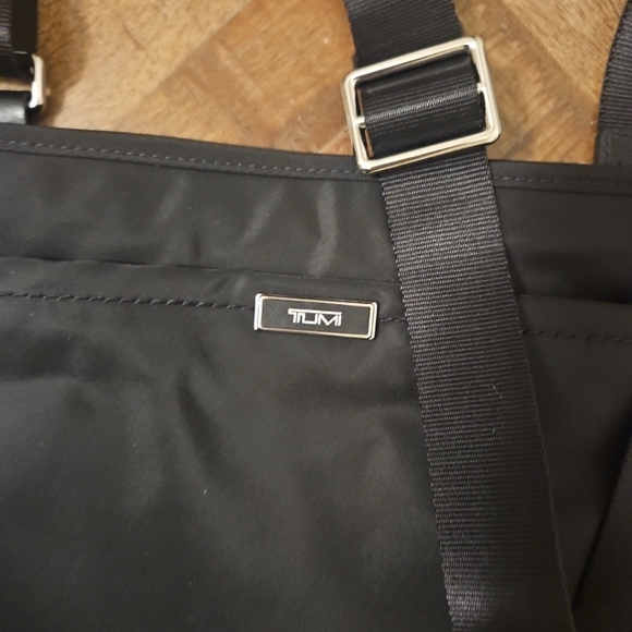 Tumi Nylon Crossbody Bag  Black - Picture 2 of 15